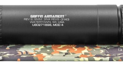 Griffin Armament GAREV9M4-W Revolution 9mm 1.375" Black Aluminum/Stainless Steel