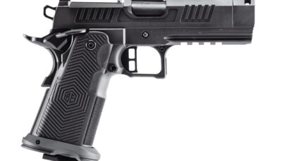 Alpha Foxtrot AA39X1QIG-XDBK19 AF1911 Romulus Compact Frame 9mm Luger 20+1 3.50" Black DLC Threaded Compensated Barrel, Black DLC Stainless Steel Optic Ready/Serrated Slide, Black DLC Stainless Steel