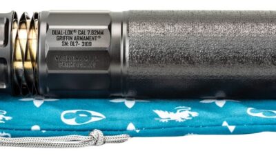 Griffin Armament GADL762AM-W 7 Dual-Lok 7.62mm Black Stainless Steel/Nickel