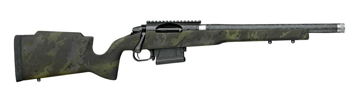 Proof Research 151624 Elevation MTR 2.0 7mm BC 3+1 16.50" Carbon Fiber Match Grade Threaded Barrel, Black Receiver w/Picatinny Rail, Midnight Camo Proof Fixed Carbon Fiber Stock, Right Hand