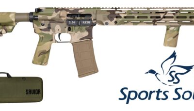 Diamondback DB175AK622 DB15 Sports South Exclusive 5.56 NATO 30+1 16" Threaded Barrel, Swamp Stalker Camo w/Logo Cerakote Aluminum Receiver w/Picatinny Rail, M-LOK Handguard, B5 Bravo MultiCam Polyme