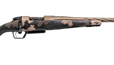 Fierce Firearms ROGSSX22CM18BRS Twisted Rogue XP 22 Creedmoor 3+1 18" Smoked Bronze Cerakote Spiral Fluted Threaded Stainless Steel Barrel, Drilled & Tapped Receiver, BiPod Rail Forend, Sonora Ambush