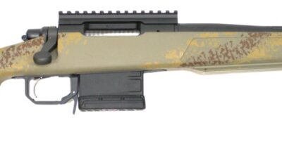 Great Lakes Firearms GL700308SSLTAN GL700 308 Win 5+1 18" Aluminum Receiver w/Picatinny Rail, Fixed Lichen Tan Carbon Fiber Stock