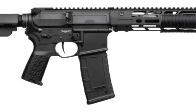 CMMG 30A0ED0-AB Zeroed Banshee Mk4 300 Blackout 30+1 6.50" Black Nitride Threaded Barrel, Black Armor Cerakote Aluminum Receiver w/Picatinny Rail, M-LOK Handguard, Black Polymer CMMG RipBrace, CMMG Ze