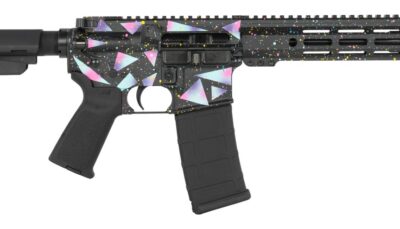 Shark Coast Tactical SCC07237MIA-P Miami  5.56 NATO 30+1 10.50" Black Nitride Threaded Barrel, Aluminum Receiver w/Picatinny Rail, M-LOK Handguard, Polymer SB Tactical SBA3 Brace, Polymer Grip