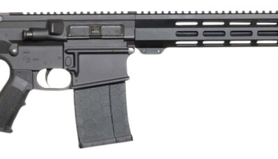 Andro Corp Industries 30816DBFORGED ACI-10 Divergent 308 Win 20+1 16" Black Nitride Threaded Barrel, Black Cerakote Aluminum Receiver w/Picatinny Rail, M-LOK Handguard, M4 Black Polymer Stock, A2 Grip