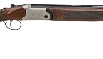 Crickett KSA4320F My First Shotgun Field 20 Gauge Break Open 3" 2rd 20" Over/Under Barrel, Engraved Silver Receiver, Fixed Walnut Stock, Right Hand
