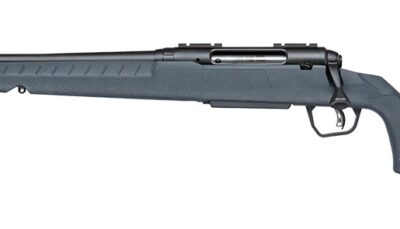 Savage Arms 33153 Axis 2 308 Win 4+1 20" Matte Black Carbon Steel Threaded Barrel, Drilled & Tapped Receiver, Gray Fixed w/Pistol Grip Synthetic Stock, Left Hand