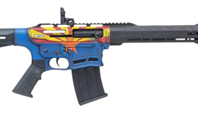 Citadel CBOSS2512-AZ Boss25  12 Gauge 3" 5+1 18.75" Threaded Barrel, Arizona Flag Steel Receiver w/Picatinny Rail, Adj Comb Synthetic Butt Stock, Picatinny Rail Forend, Polymer Grip