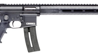 Mountain Billy Gun Lab MBGL-GOAT15-TB-1-HC Goat-15 Helium 22 LR 10+1 16" Black Threaded Barrel, Black Polymer Receiver w/Picatinny Rail, M-LOK Handguard, Black Adj 7 Position Polymer Buttstock, Black