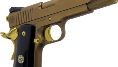 Dickinson LLC DKSN45CB Adam 1911 Cigar Full Size 45 ACP 8+1 5" Steel B Serrations Slide, Steel Frame w/Beavertail