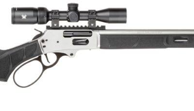 Smith & Wesson 14827 1854 Combo 45-70 Gov 6+1 20" Stainless Steel Threaded Barrel & Receiver w/Picatinny Rail, M-LOK Forend, Black Fixed Synthetic Stock, Vortex Crossfire HD 2-7x32mm Scope