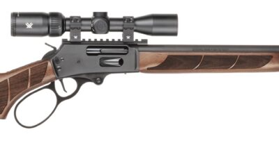 Smith & Wesson 14829 1854 Combo 45-70 Gov 6+1 20" Black Armornite Threaded Barrel, Black Armornite Stainless Steel Receiver w/Picatinny Rail, Walnut Forend & Fixed Stock, Vortex Crossfire HD 2-7x32mm