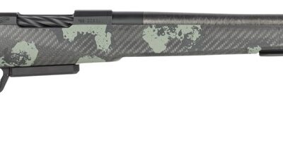 Fierce Firearms RIVSCX22CM18BF Carbon Rival XP 2.0 22 Creedmoor 3+1 18" Carbon Fiber Match Grade Barrel, Black Cerakote Stainless Steel Drilled & Tapped Receiver, Forest Camo Push Button Adj Cheek Pie