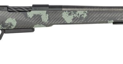 Fierce Firearms RIVSCX22CM22BF Carbon Rival XP 2.0 22 Creedmoor 3+1 22" Carbon Fiber Match Grade Barrel, Black Cerakote Stainless Steel Drilled & Tapped Receiver, Forest Camo Push Button Adj Cheek Pie