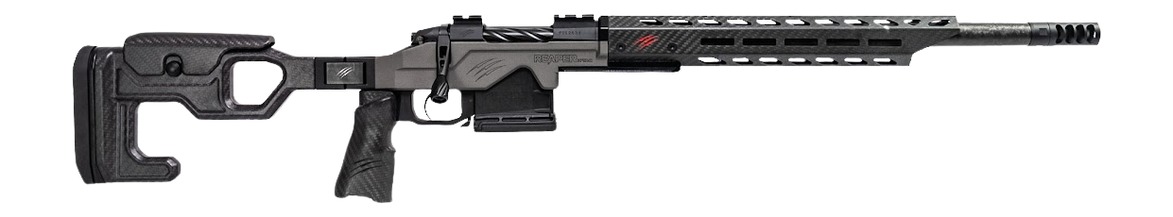 Fierce Firearms REPHT22CM20TU Reaper H-Tac 2.0 22 Creedmoor 3+1 20" Carbon Fiber Match Grade Threaded Barrel, Tungsten Cerakote Receiver w/Picatinny Rail, M-LOK/ARCA Rail Handguard, Carbon Matrix Push