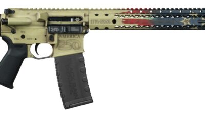 Black Rain Ordnance BRO-AMFLAG-WTP-250 Spec15 5.56 NATO 30+1 16" We The People Aluminum Receiver w/Picatinny Rail,Magpul MOE SL Black Polymer Stock, Black Magpul Grip