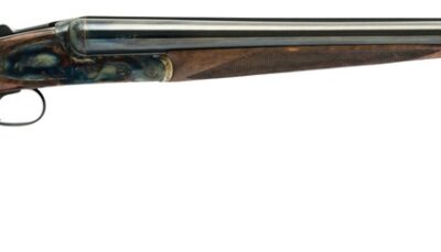 Dickinson LLC  Plantation 16 Gauge Break Open 2.75" 2rd 30" Gloss Blued Side By Side Barrel, True Bone-Charcoal Case Hardening Engraved Receiver, English Style Turkish Walnut Stock
