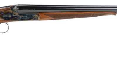 Dickinson LLC  Plantation 20 Gauge Break Open 2.75" 2rd 28" Gloss Blued Side By Side Barrel, True Bone-Charcoal Case Hardening Engraved Receiver, English Style Turkish Walnut Stock