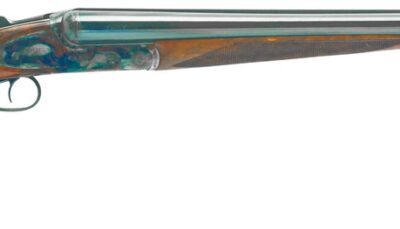Dickinson LLC  Plantation 410 Gauge Break Open 2.75" 2rd 28" Gloss Blued Side By Side Barrel, True Bone-Charcoal Case Hardening Engraved Receiver, English Style Turkish Walnut Stock