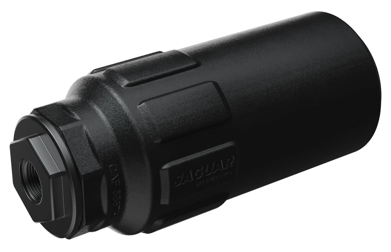 Jaguar Silencers CAF889TH-SB CA-Fatty 5.56mm 2" Black Titanium 1.375"x24