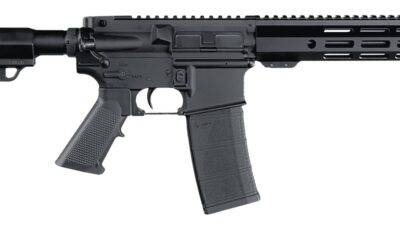 Andro Corp Industries 556105HBMPS ACI-15 Halo 5.56 NATO 30+1 10.50" Threaded Barrel, Black Anodized Aluminum Receiver w/Picatinny Rail, M-LOK Handguard, Black Polymer MPS, A2 Grip