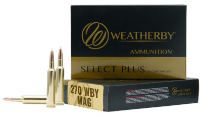 Weatherby B270130TTSX Select Plus  270WthbyMag 130gr Barnes Tipped TSX Lead Free 20 Per Box/10 Case