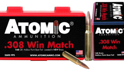 Atomic Ammunition 00426 Rifle Match 308Win 168gr Hollow Point Boat Tail 50 Per Box/10 Case