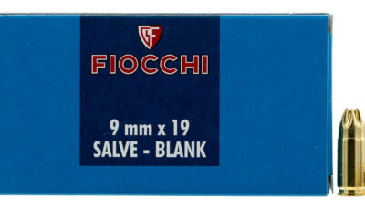Fiocchi 9MMBLANK Pistol Blank 9mmLuger 50 Per Box/20 Case