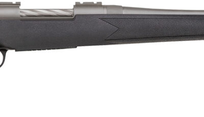 Mossberg 28009 Patriot  Full Size 270 Win 5+1 22" Stainless Cerakote Fluted Barrel, Stainless Cerakote Receiver Drilled & Tapped, Black Fixed Synthetic Stock, Right Hand
