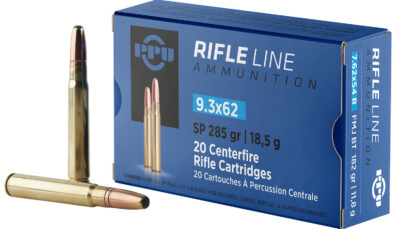 PPU PP9362 Metric Rifle 9.3mmx62Mauser 285gr Soft Point 20 Per Box/10 Case