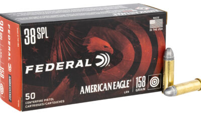Federal AE38B American Eagle Handgun 38Special 158gr Lead Round Nose 50 Per Box/20 Case