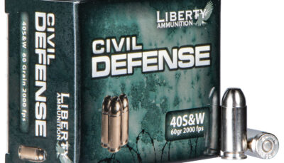 Liberty Ammunition LACD40012 Civil Defense 40S&W 60gr Lead Free Fragmenting Hollow Point 20 Per Box/50 Case