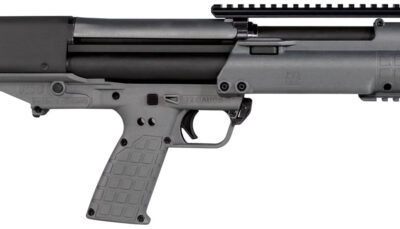 Kel-Tec KSGGY KSG  Sports South Exclusive 12 Gauge 14+1 3" 18.50" Barrel, Exclusive Tactical Gray Fixed Bullpup Stock, Includes Picatinny Rails