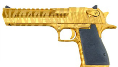MR DESERT EAGLE 44MAG 6 TITANIUM GOLD TIGER