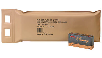 PMC BRNZ 380ACP 90GR FMJ 6 BX BP