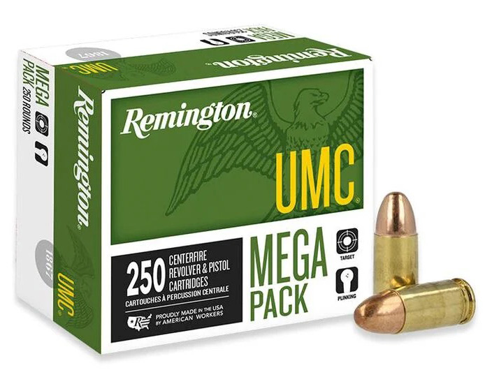 REM UMC 9MM 115GR MC 250/4