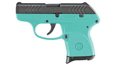 RUGER LCP 380ACP 2.75" TURQ/BLK 6RD