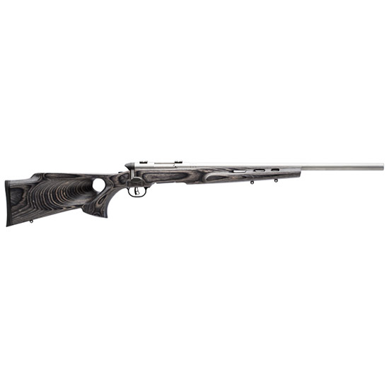 SAV BMAG TARGET 17WSM 22 HVY SS GREY THUMBHOLE