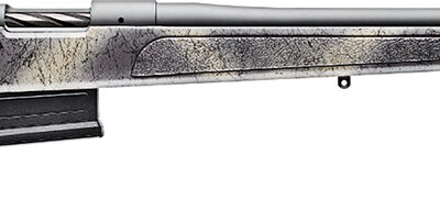 Bergara Rifles B14S382 B-14 Wilderness HMR 6.5 Creedmoor 5+1 24" Threaded, Sniper Gray Cerakote Barrel/Rec, Adj. SoftTouch Woodland Camo Stock with Mini-Chassis, Omni Muzzle Brake