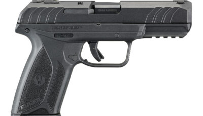 Ruger 3825 Security-9 Pro 9mm Luger  4" Barrel 15+1, Black Polymer Frame With Picatinny Acc. Rail, Black Oxide Steel Slide, Integrated Trigger Safety