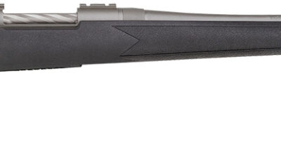 Mossberg 28135 Patriot  Full Size 300 Win Mag 3+1 24" Stainless Cerakote Fluted Barrel, Stainless Cerakote Receiver Drilled & Tapped, Black Fixed Synthetic Stock, Right Hand