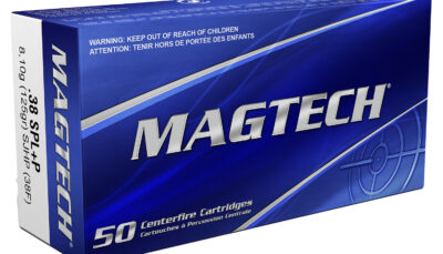 Magtech 38F Range/Training  38Special+P 125gr Semi Jacketed Hollow Point 50 Per Box/20 Case