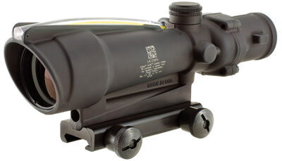 Trijicon 100143 ACOG  Matte Black 3.5x 35mm Illuminated Amber Chevron .308/7.62 BDC Reticle