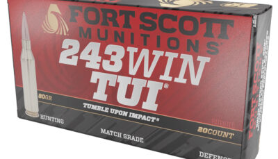 Fort Scott Munitions 243080SCV Tumble Upon Impact (TUI) Rifle 243Win 80gr Solid Copper Spun 20 Per Box/10 Case