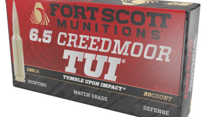 Fort Scott Munitions 65CM130SCV2 Tumble Upon Impact (TUI) Rifle 6.5Creedmoor 130gr Solid Copper Spun 20 Per Box/10 Case
