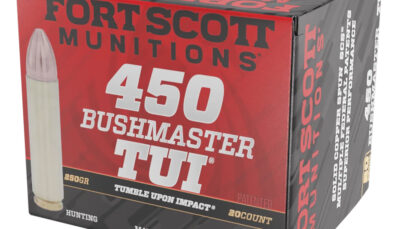 Fort Scott Munitions 450BM250SCV Tumble Upon Impact (TUI) Rifle 450Bushmaster 250gr Solid Copper Spun 20 Per Box/10 Case