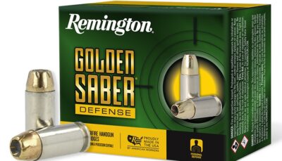 Remington Ammunition 27608 Golden Saber Defense 40S&W 180gr Brass Jacketed Hollow Point 20 Per Box/25 Case