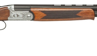 Dickinson LLC GW12W26P Green Wing 12 Gauge 2rd 3" 26" Matte Black Vent Rib Barrel, Engraved Steel Receiver w/Satin Silver Metal Finish, Bead Front Sight, Wood Stock & Ejector