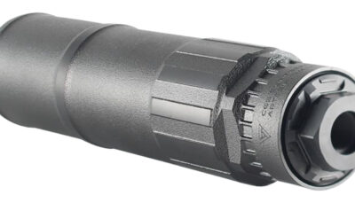 CGS Suppressors CGSHELIOSQDTI Helios QD 36 Cal 1.75" Diameter, Titanium with Black PVD Finish, 5/8"-24 tpi & 1/2"-28 tpi Thread Pattern